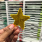 Yellowish/ Gold  Star Custom Embroidered Hat Patches for Trucker Hats | Iron On