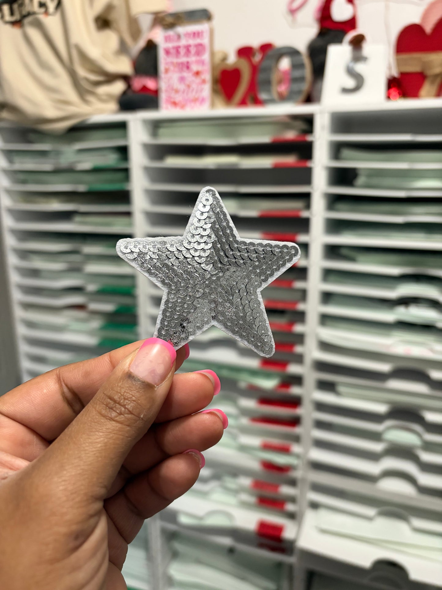 Silver  Star  Custom Embroidered Hat Patches for Trucker Hats | Iron On