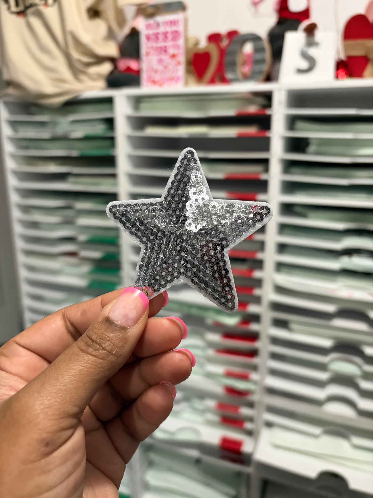 Silver  Star  Custom Embroidered Hat Patches for Trucker Hats | Iron On