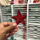 Red  Star  Custom Embroidered Hat Patches for Trucker Hats | Iron On