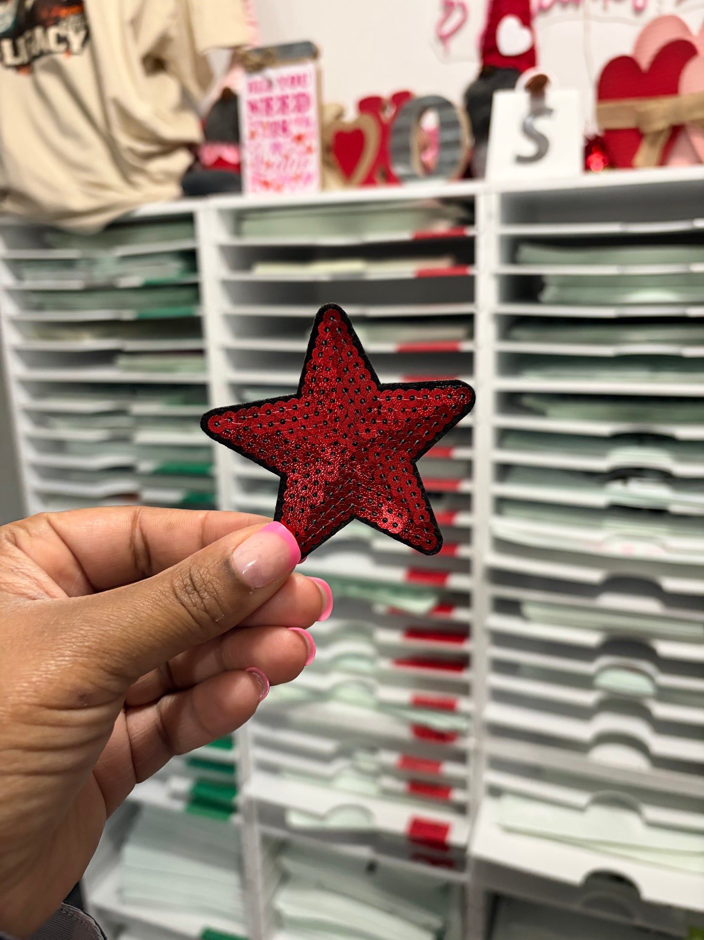 Red  Star  Custom Embroidered Hat Patches for Trucker Hats | Iron On