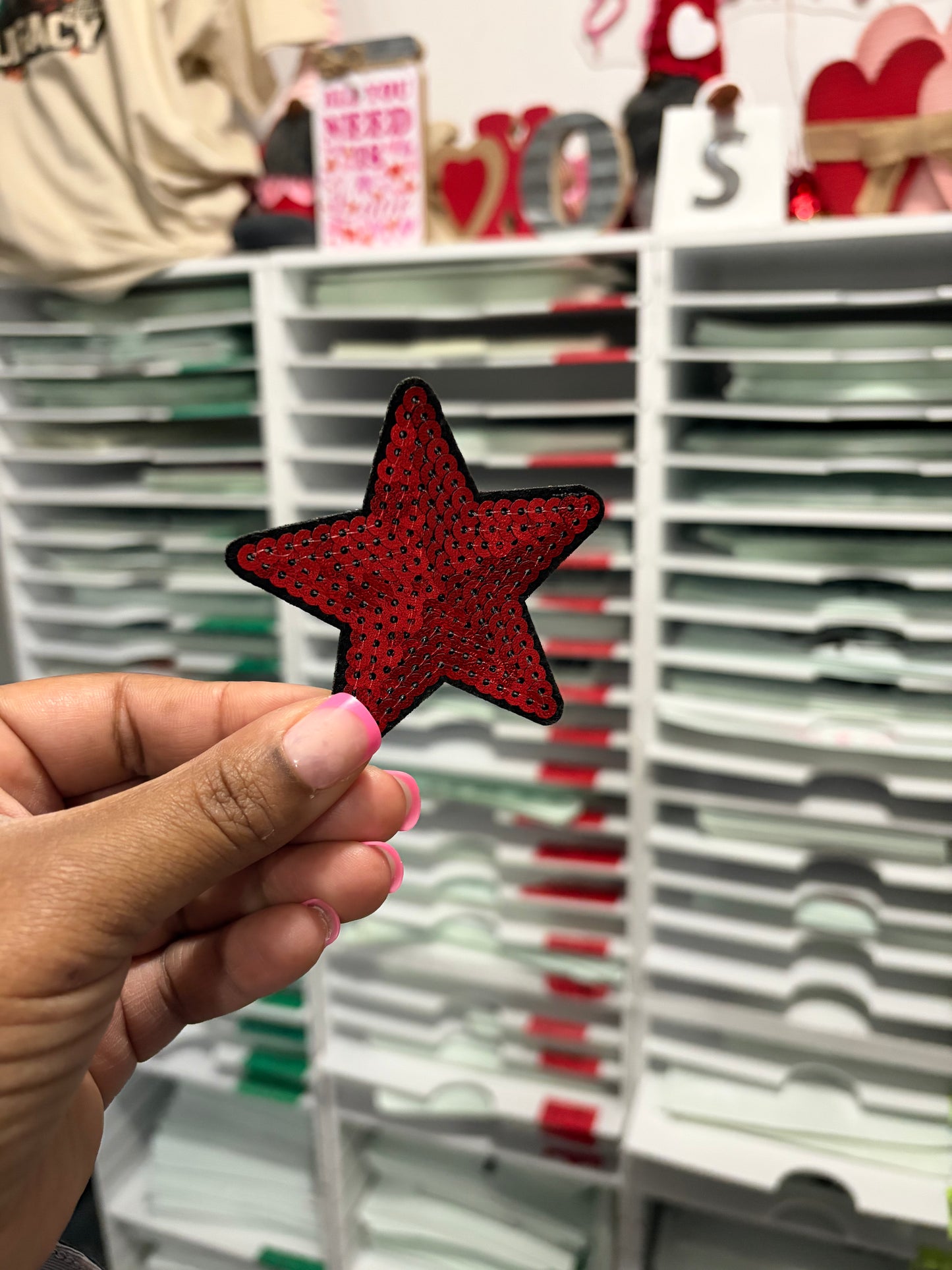 Red  Star  Custom Embroidered Hat Patches for Trucker Hats | Iron On