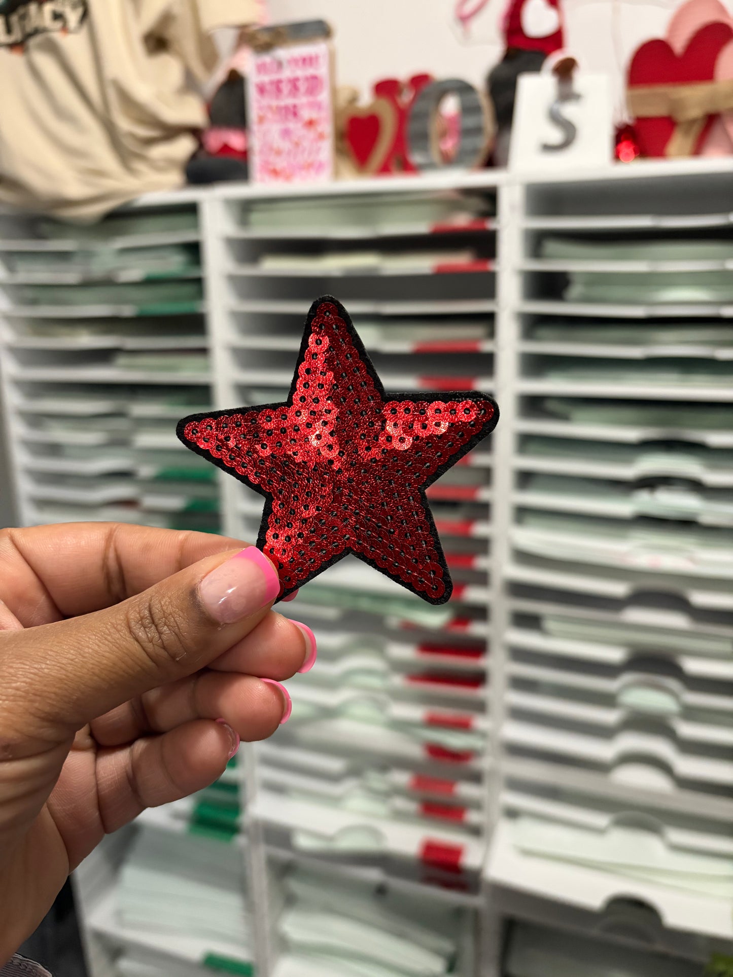 Red  Star  Custom Embroidered Hat Patches for Trucker Hats | Iron On