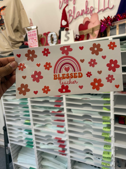 Blessed Teacher  UV Cup Wrap