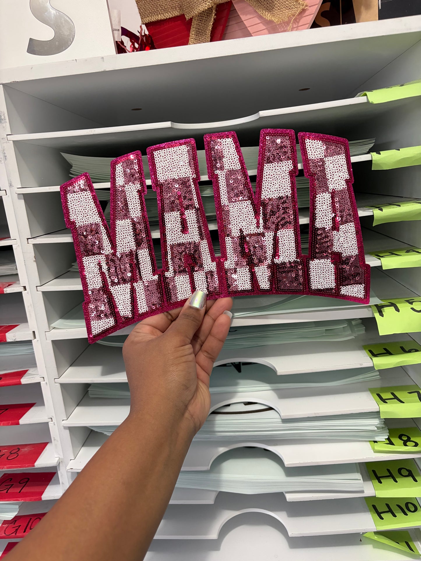 Checker Mama Custom Chenille Patches for Jackets | Embroidered & Varsity Style