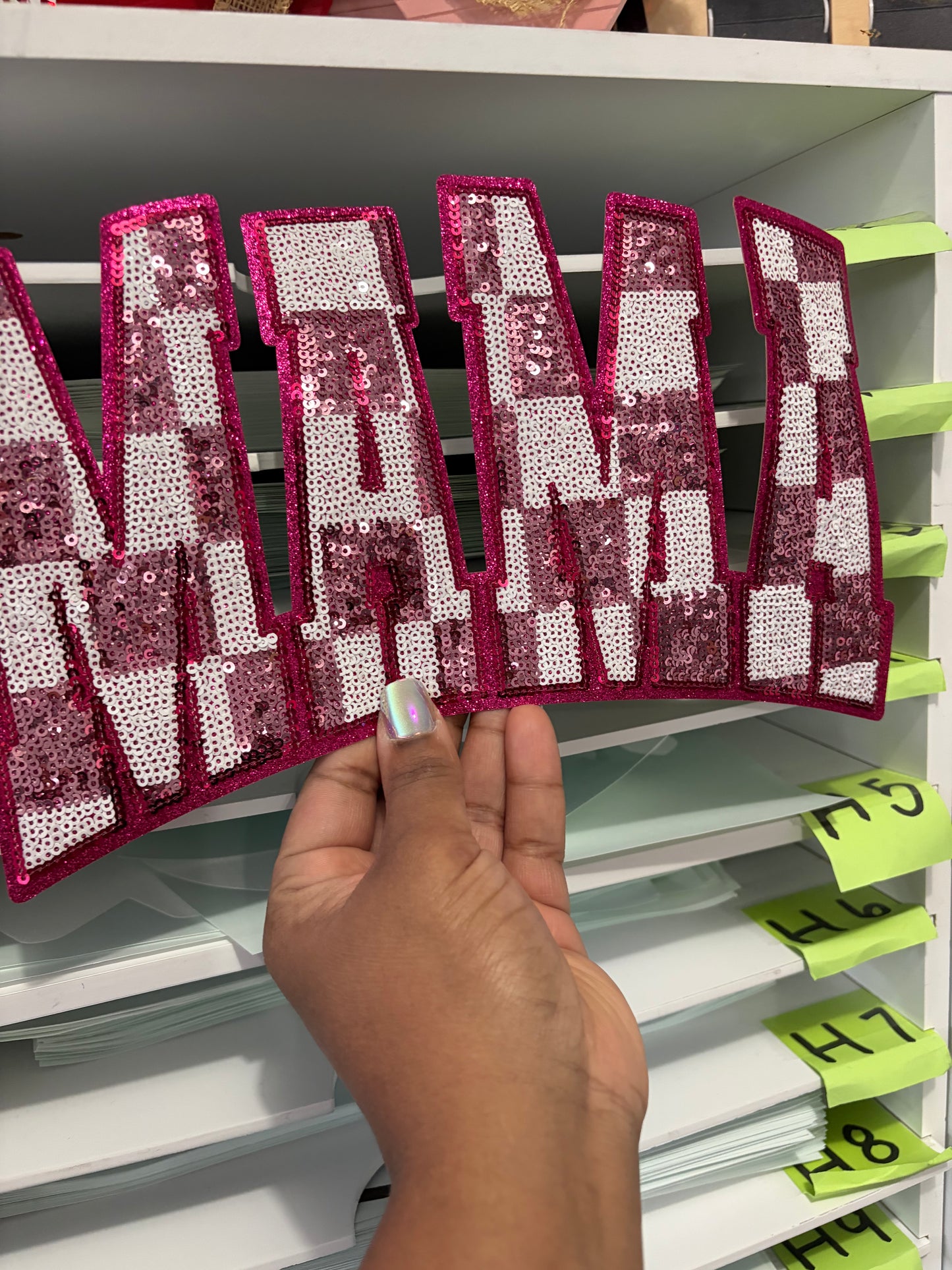 Checker Mama Custom Chenille Patches for Jackets | Embroidered & Varsity Style