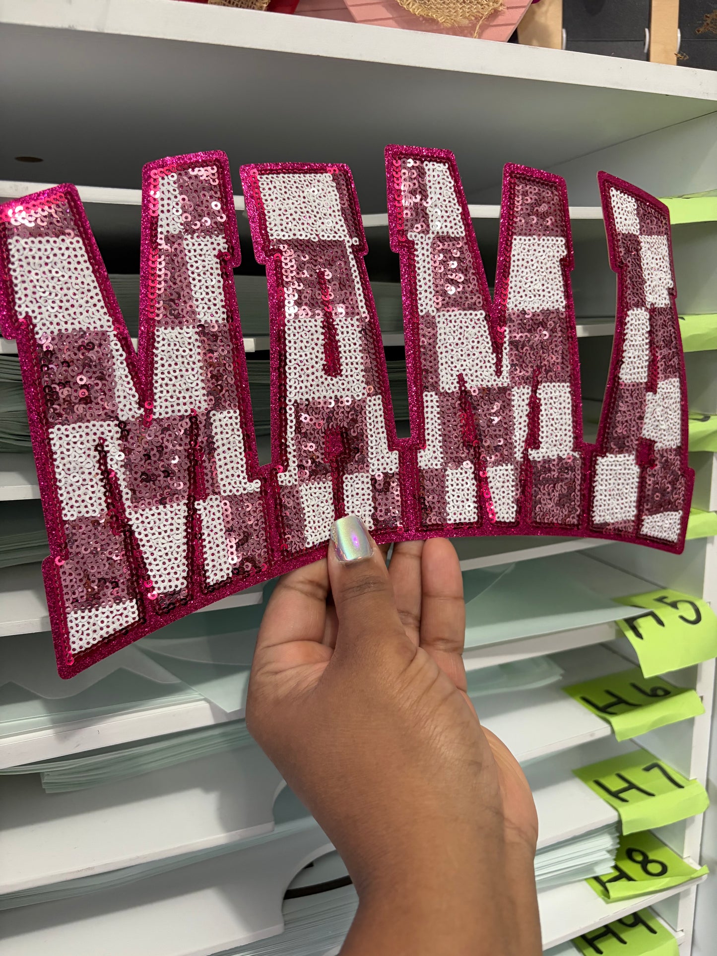 Checker Mama Custom Chenille Patches for Jackets | Embroidered & Varsity Style