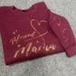 Gold Blessed Mama Spangle Transfer, Heat Transfer, Christian Transfer, Religious Shirt Design, Faith Based Bling Transfer