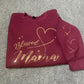 Gold Blessed Mama Spangle Transfer, Heat Transfer, Christian Transfer, Religious Shirt Design, Faith Based Bling Transfer