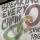 Breaking Every Chain Since 1865 Spangle Transfer, Heat Transfer, Juneteenth Transfer, Juneteenth Shirt Design, History Bling Transfer