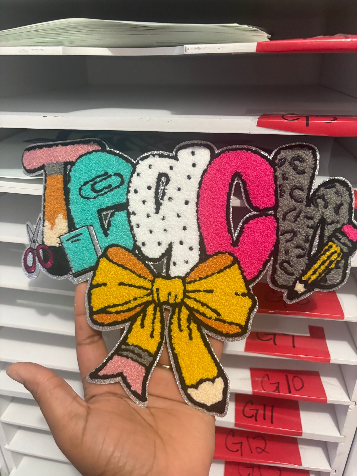 Teach Patch | Education , teacher Embroidered Patch