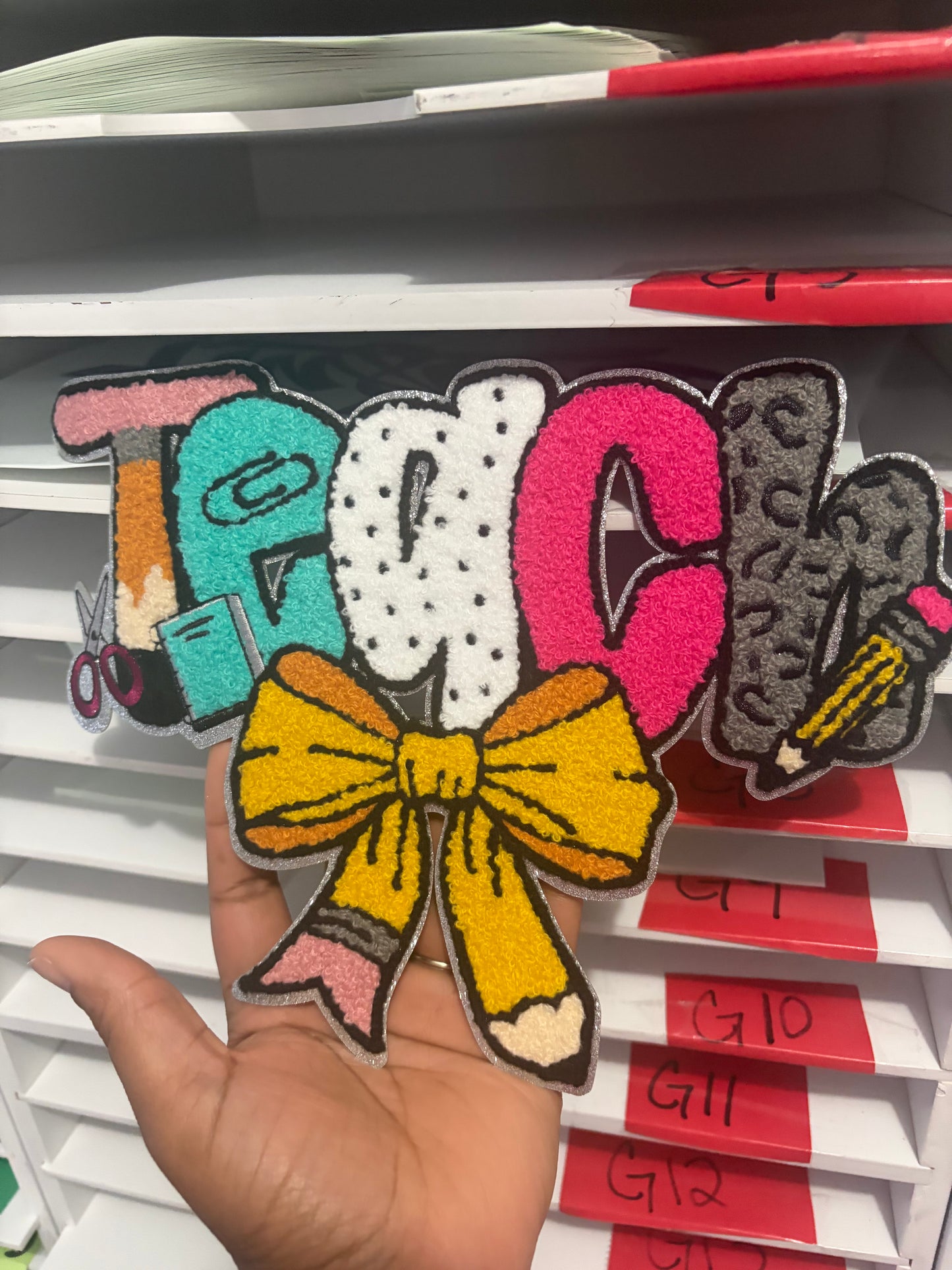 Teach Patch | Education , teacher Embroidered Patch