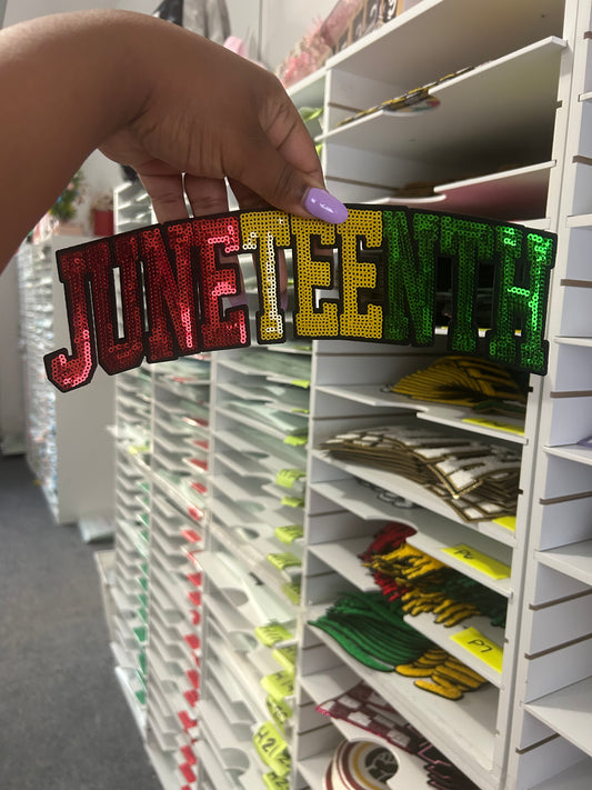 Juneteenth Chenille Patch