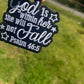 God is within her she will not Fall Embroidered Hat Patches for Trucker Hats | Iron On