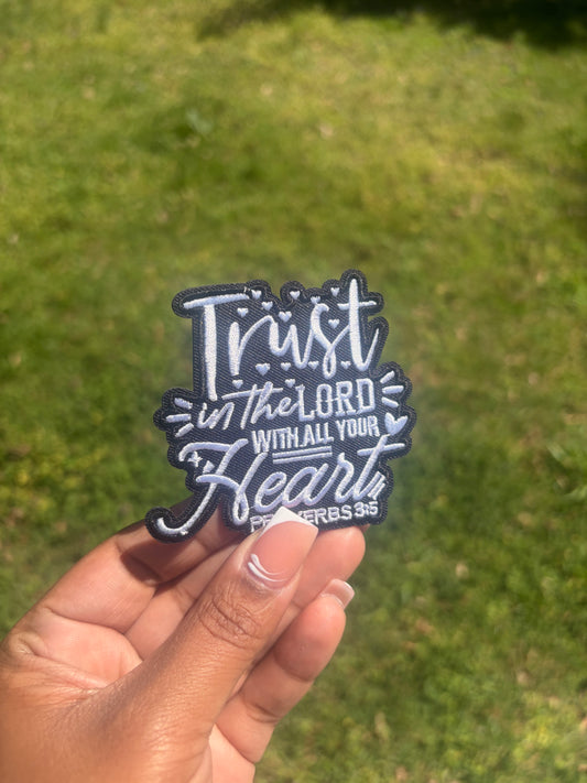 Trust in the Lord  Embroidered Hat Patches for Trucker Hats | Iron On