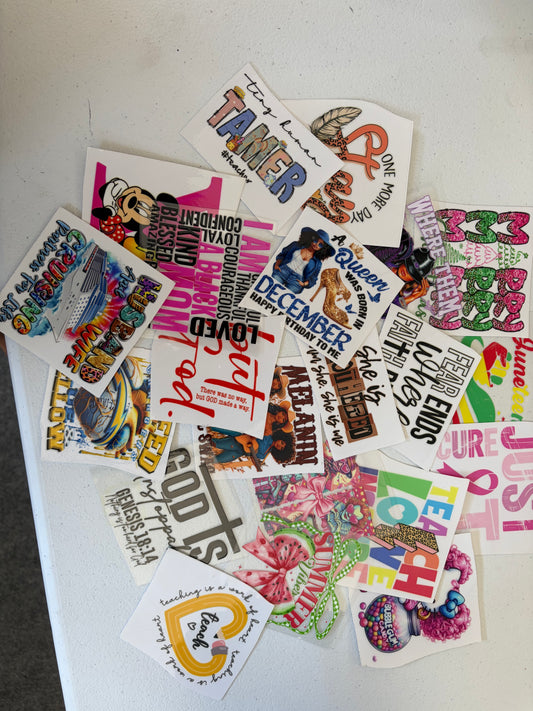 10 UV Decals for just 10 Bundle Limited Time