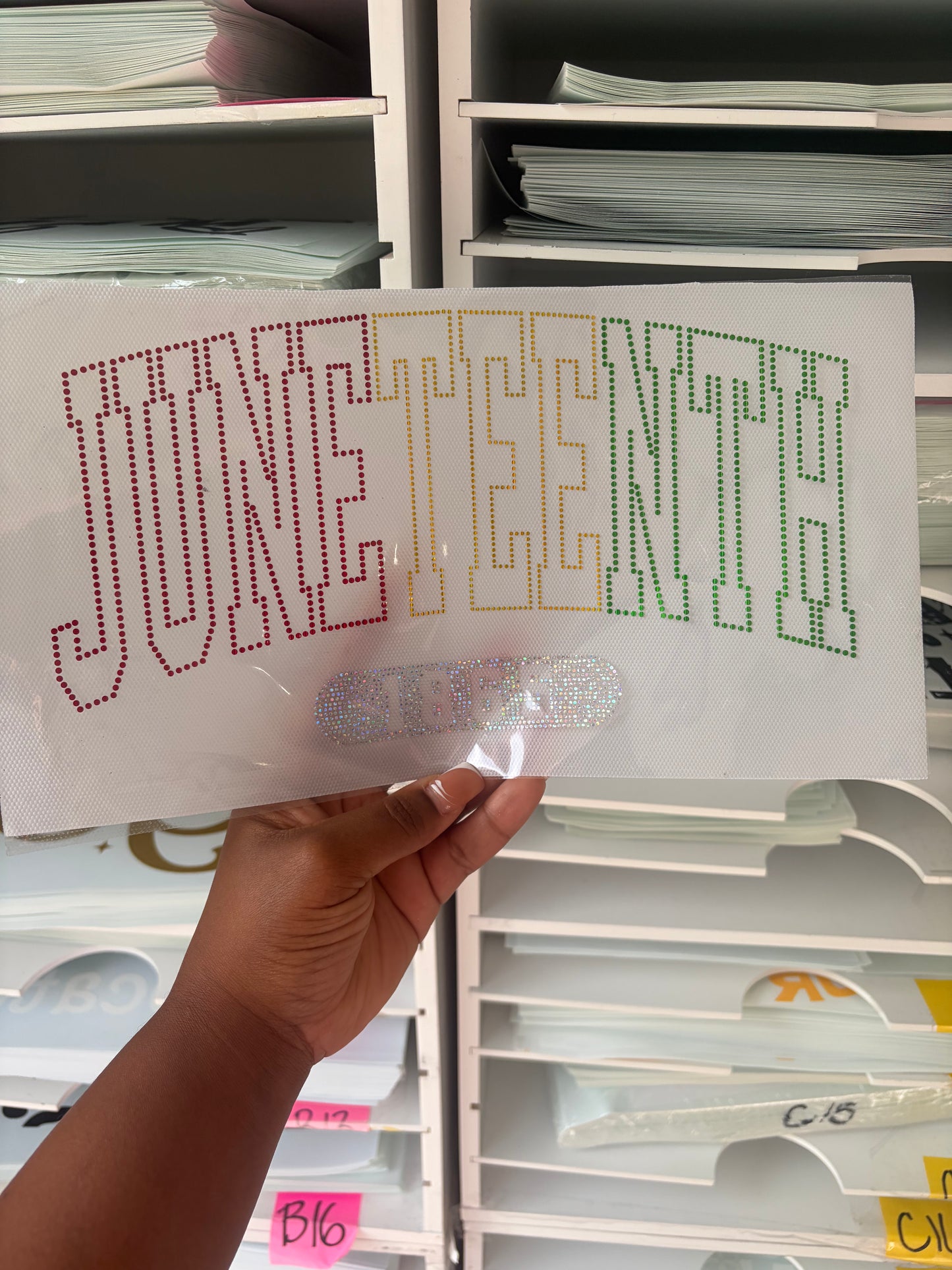 Juneteenth  Spangle Transfer, Heat Transfer, Juneteenth Transfer, Juneteenth Shirt Design, History Bling Transfer