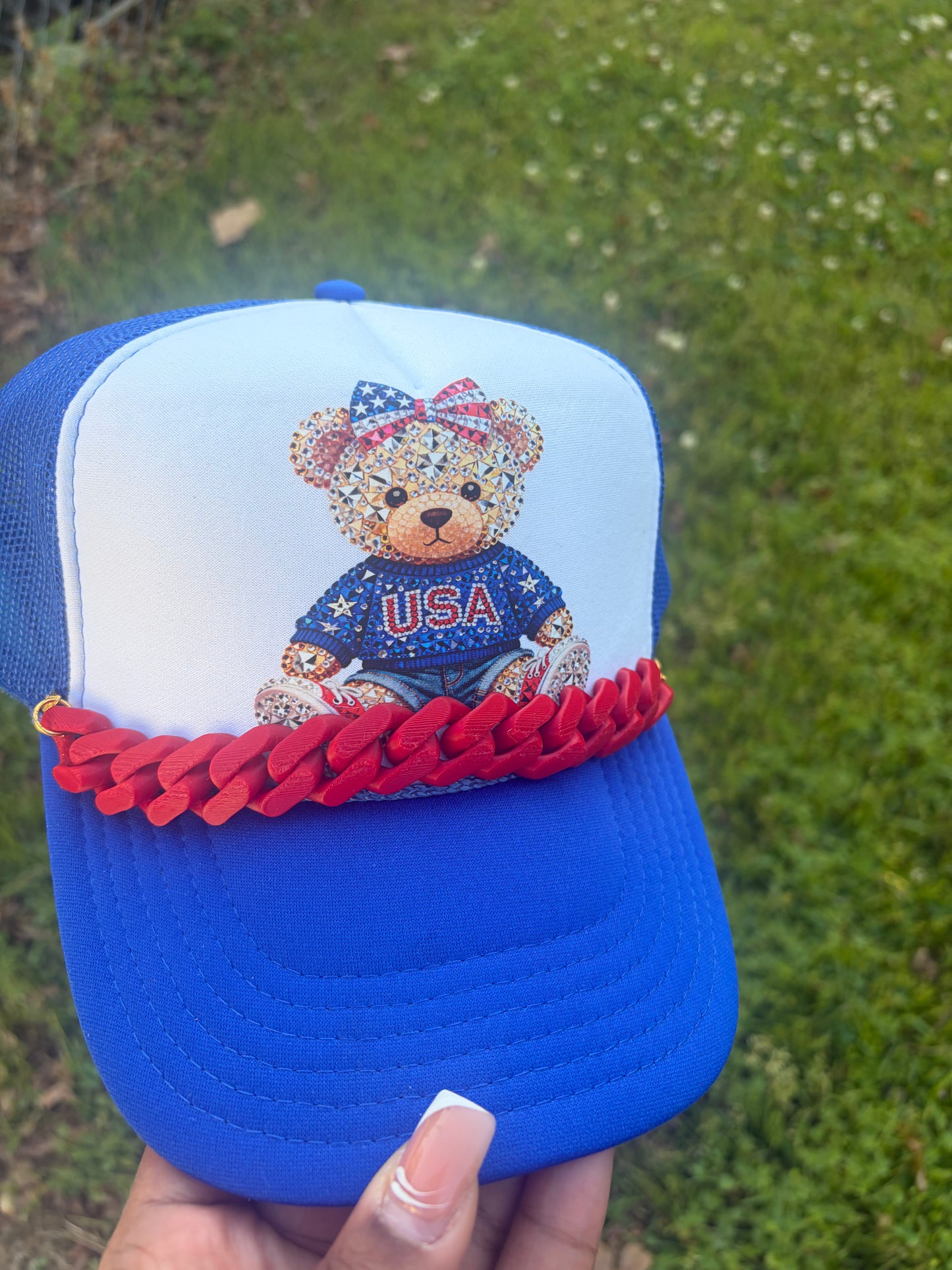 USA Teddy Hat Transfers