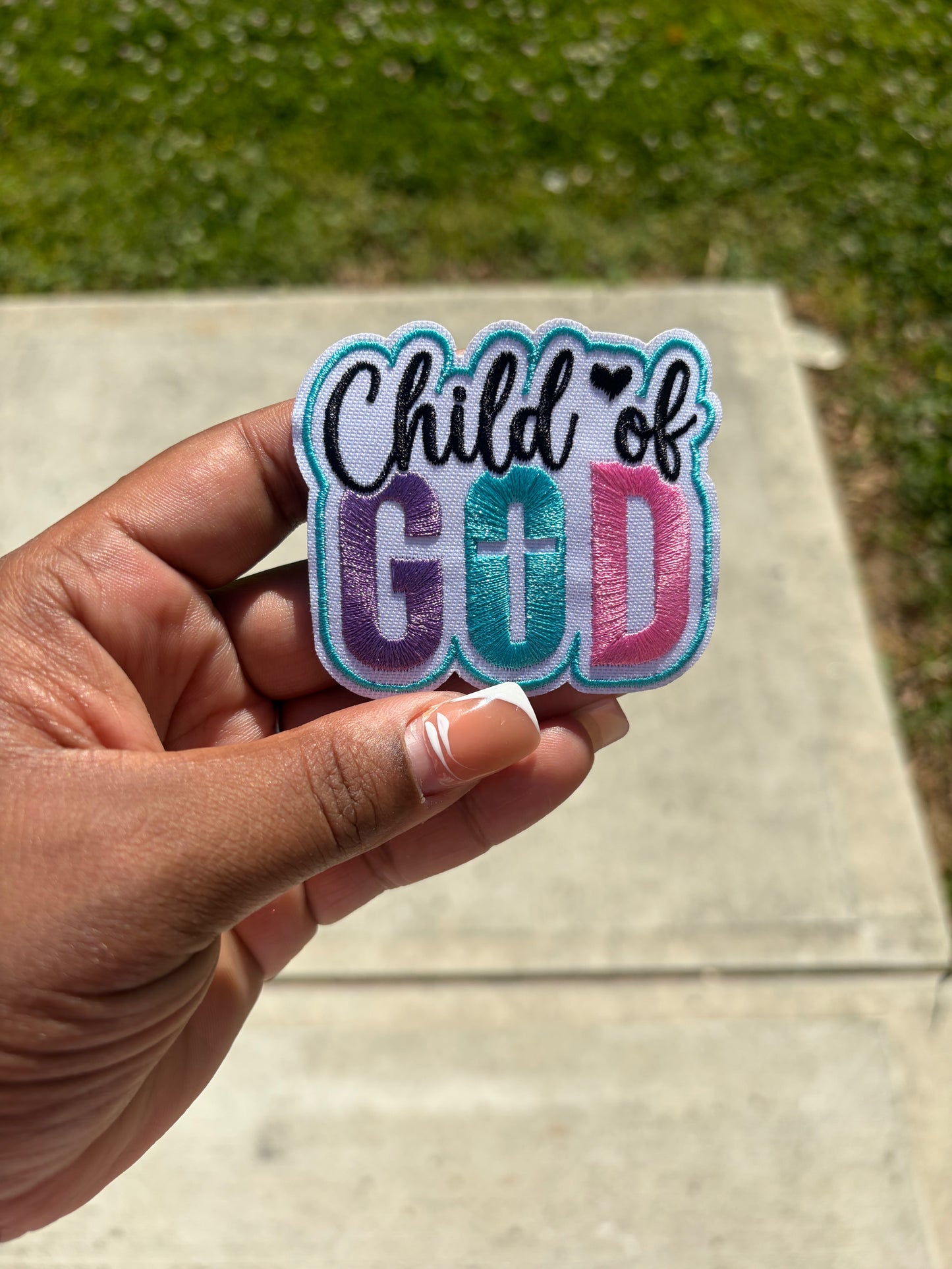 Child of God Hat Patch Embroidered Hat Patches for Trucker Hats | Iron On