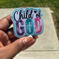 Child of God Hat Patch Embroidered Hat Patches for Trucker Hats | Iron On