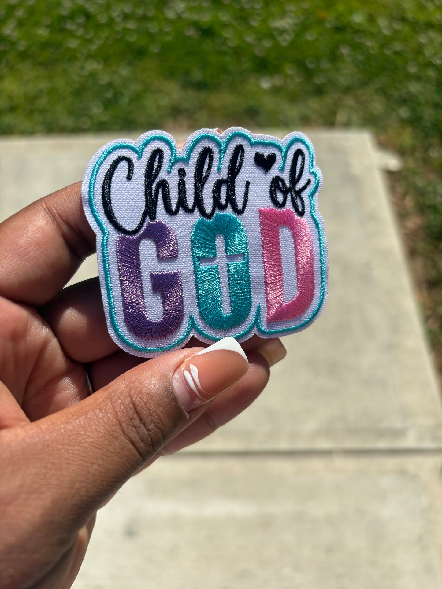 Child of God Hat Patch Embroidered Hat Patches for Trucker Hats | Iron On