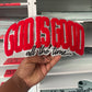 Red God is Good Chenille  Patch   | , Embroidered Patch
