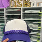 Purple Trucker Hat Chains, Junk Hat/ Junk Socks With Gold  Lobster Claw