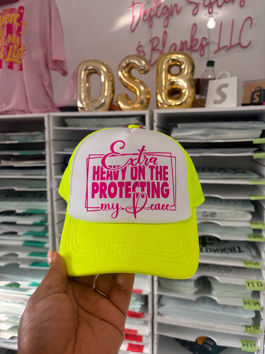 Protecting my Peace  Hat DTF Transfers