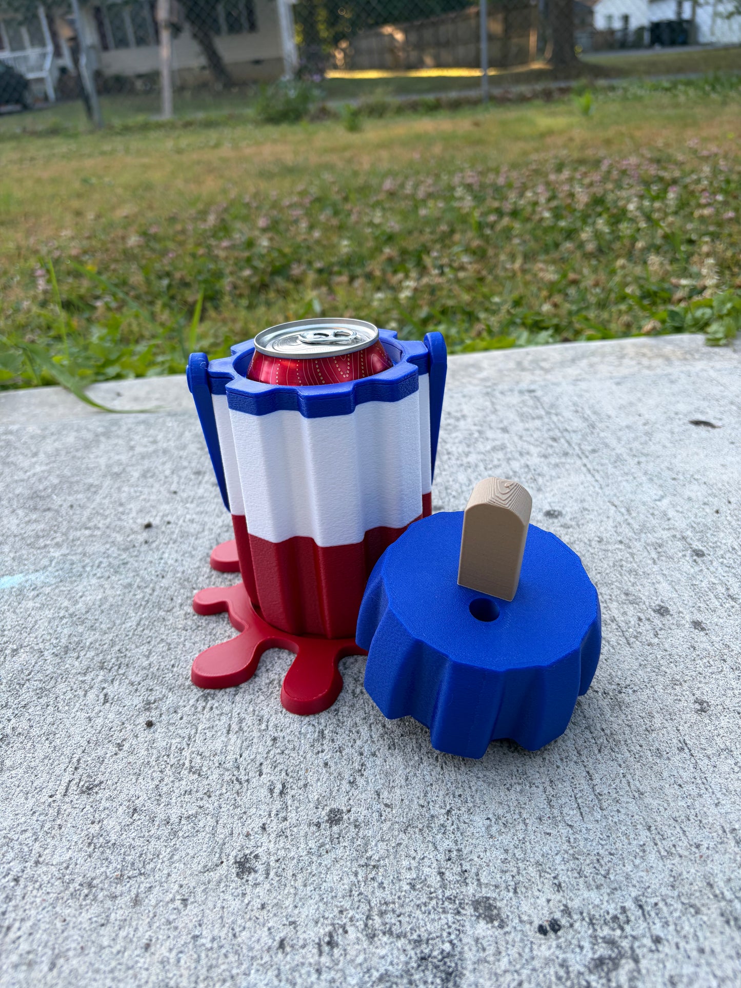 12oz Bomb Pop Can Holder w/ Splatter Base