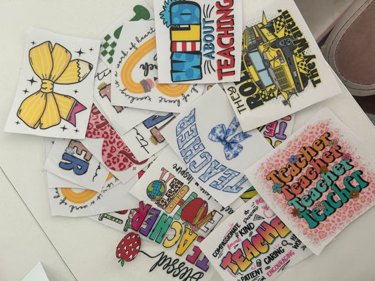 Teacher UV Decals BUNDLE (10 Decals)