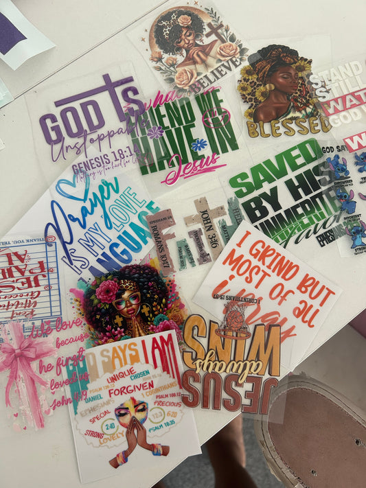 Christian UV Decals BUNDLE (10 Decals)