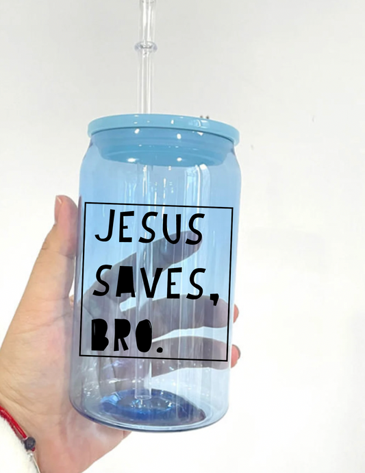 Jesus Saves Bro UV Decal