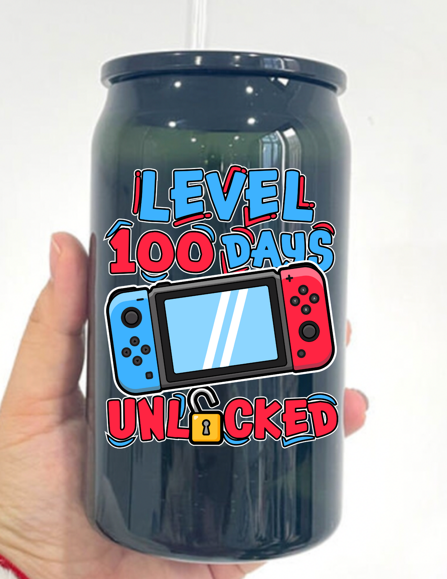 Level 100 Days Unlocked UV Decals