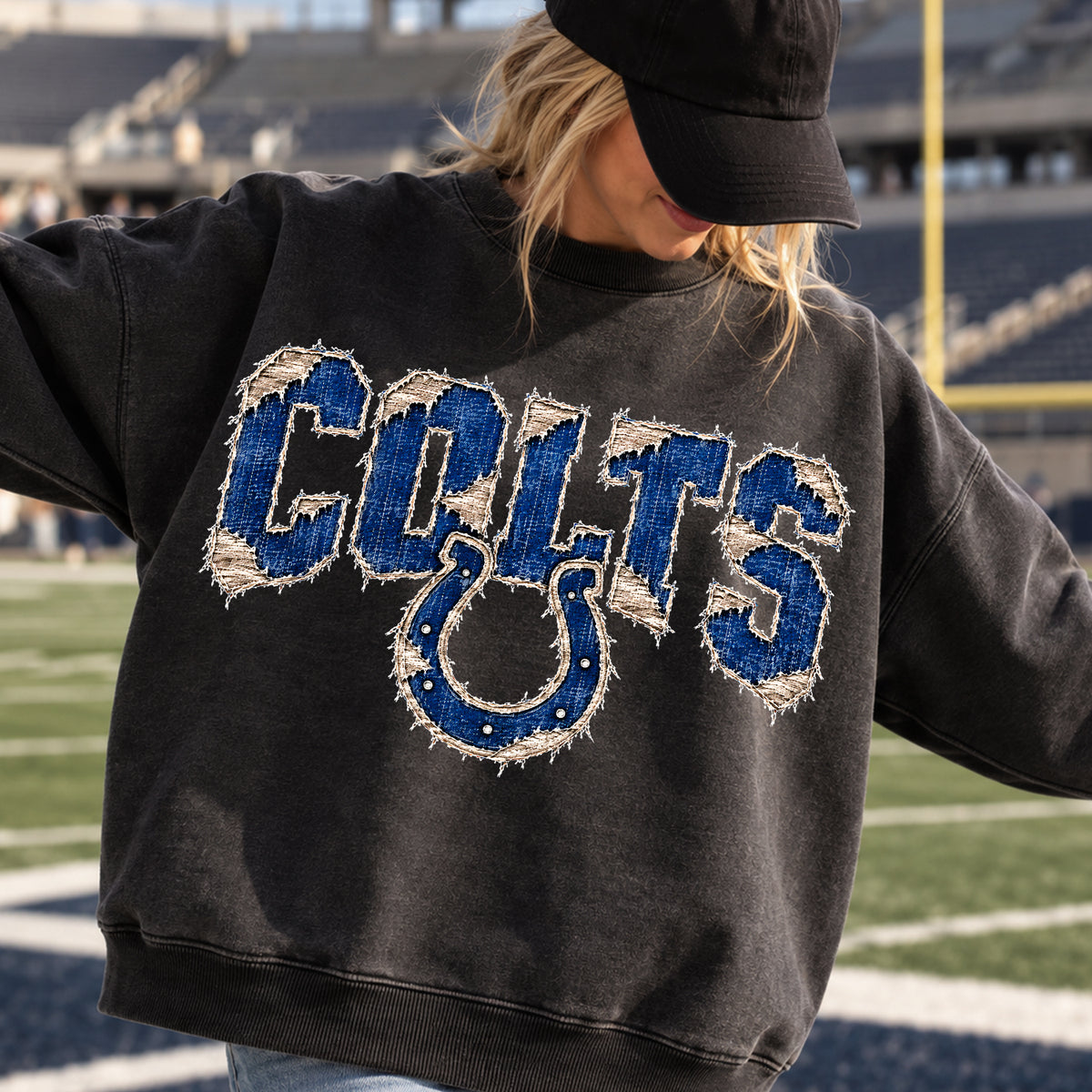 32 Distressed Denim NFL Transfer Print Available in All Teams (All sizes Available)