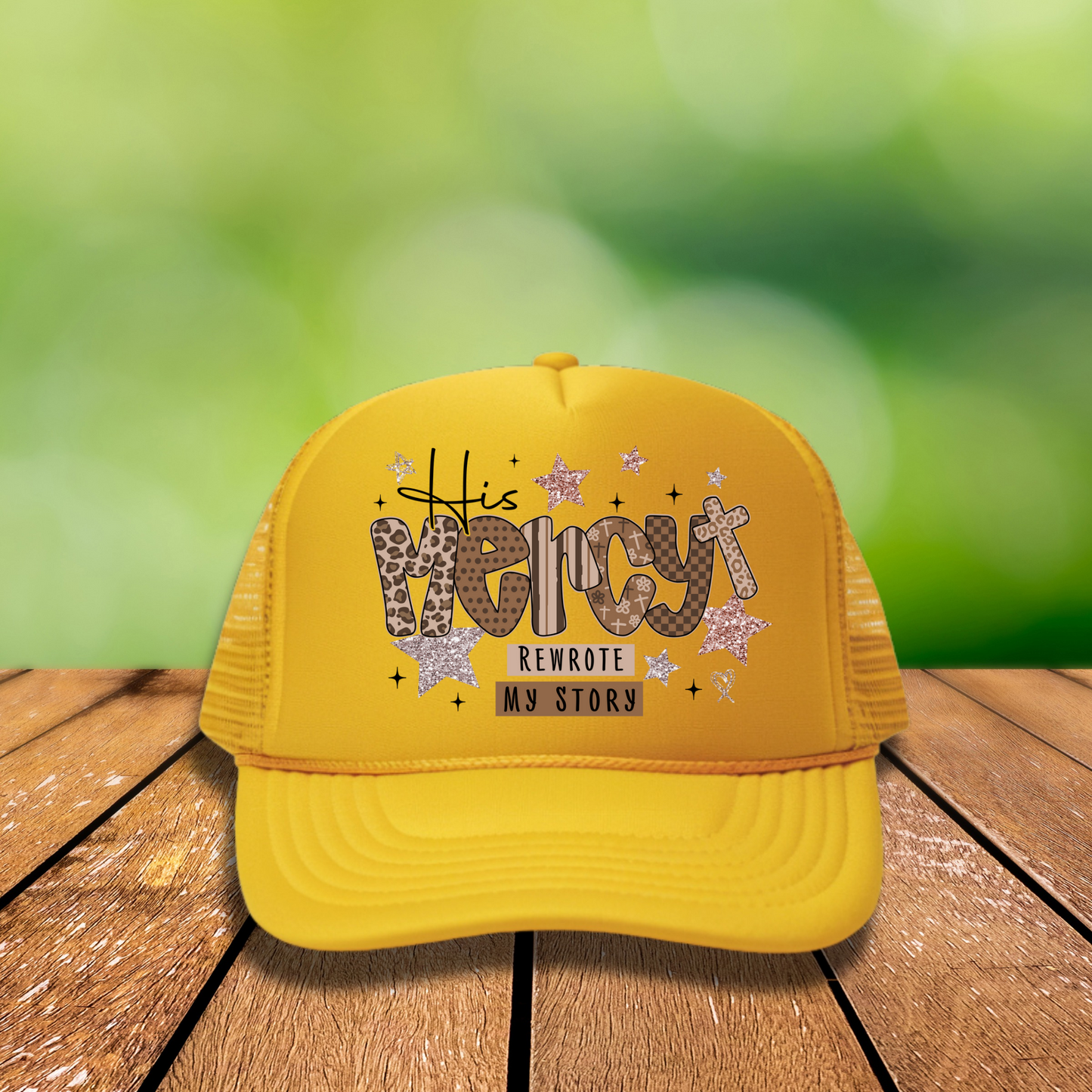 His Mercy Rewrote my Story Hat Transfers