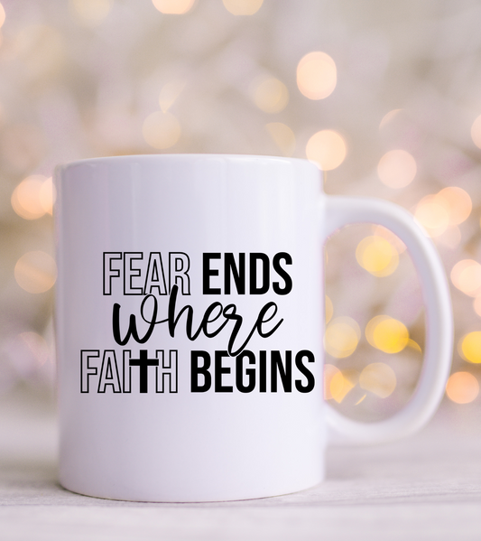 Fear ends Where faith Begins  Decals