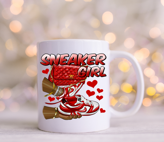 Sneaker Girl Red Decals