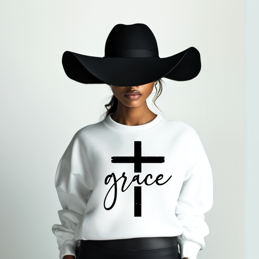 Grace with Cross DTF Transfer