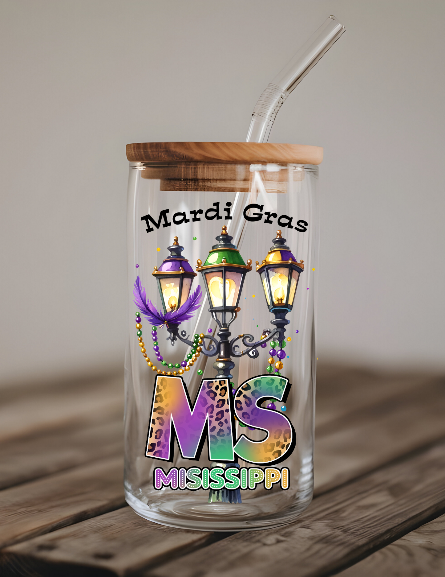 Mardi Gras Mississippi UV Decals