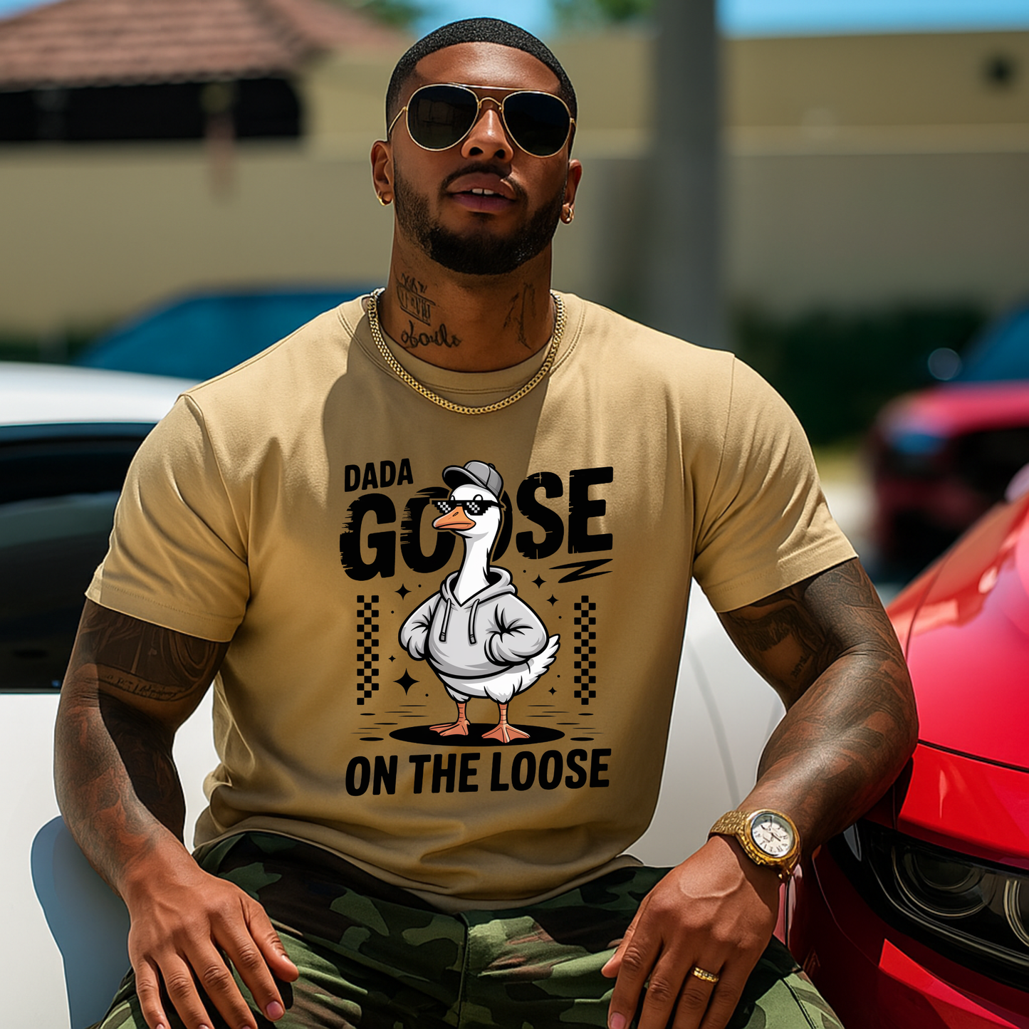 Dada Goose on the Loose DTF Transfer