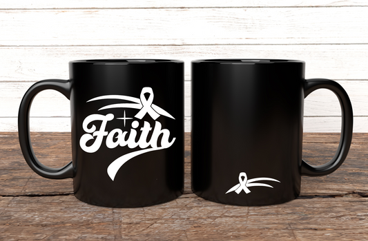Faith w Pocket Cancer Awareness UV Decal
