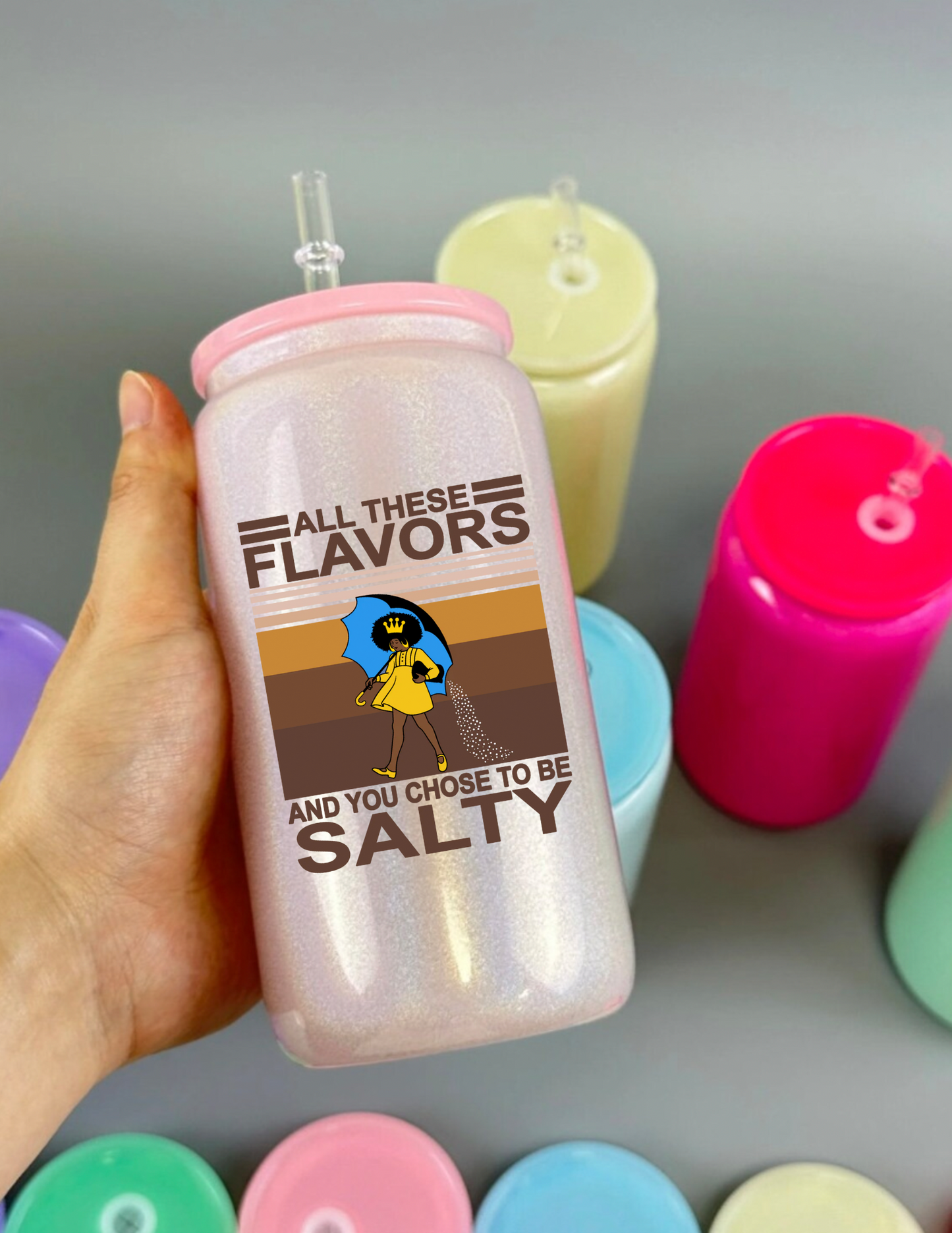 All the Flavors, You Choose Salty UV Decals