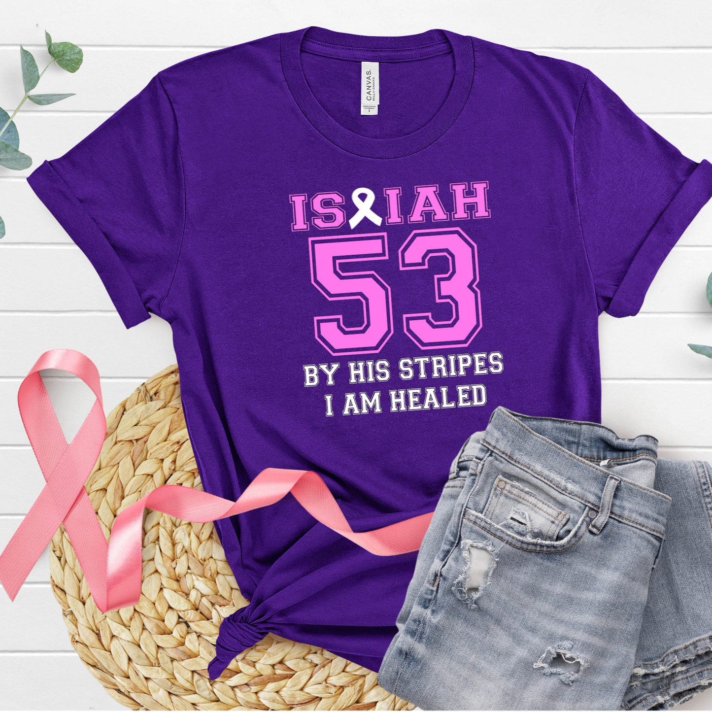 Isiah 53  DTF Transfer (White lettering)