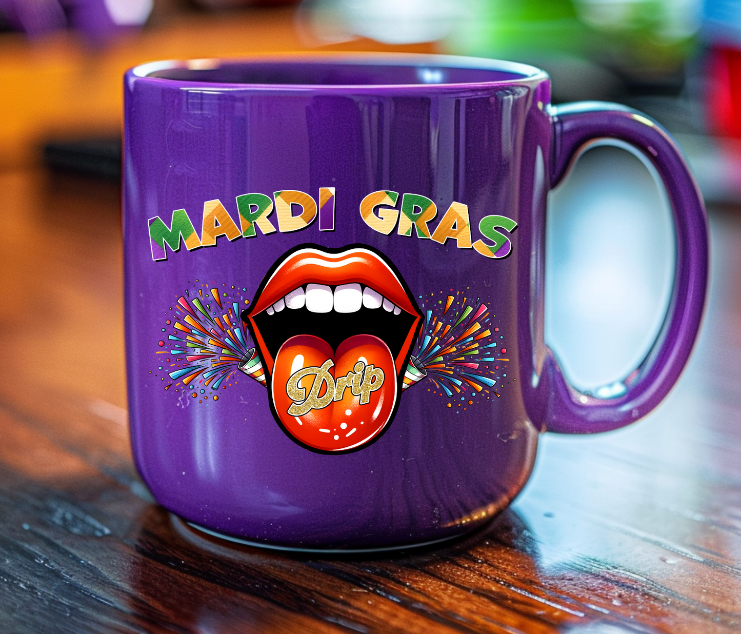 Mardi Gras Drip UV Decals