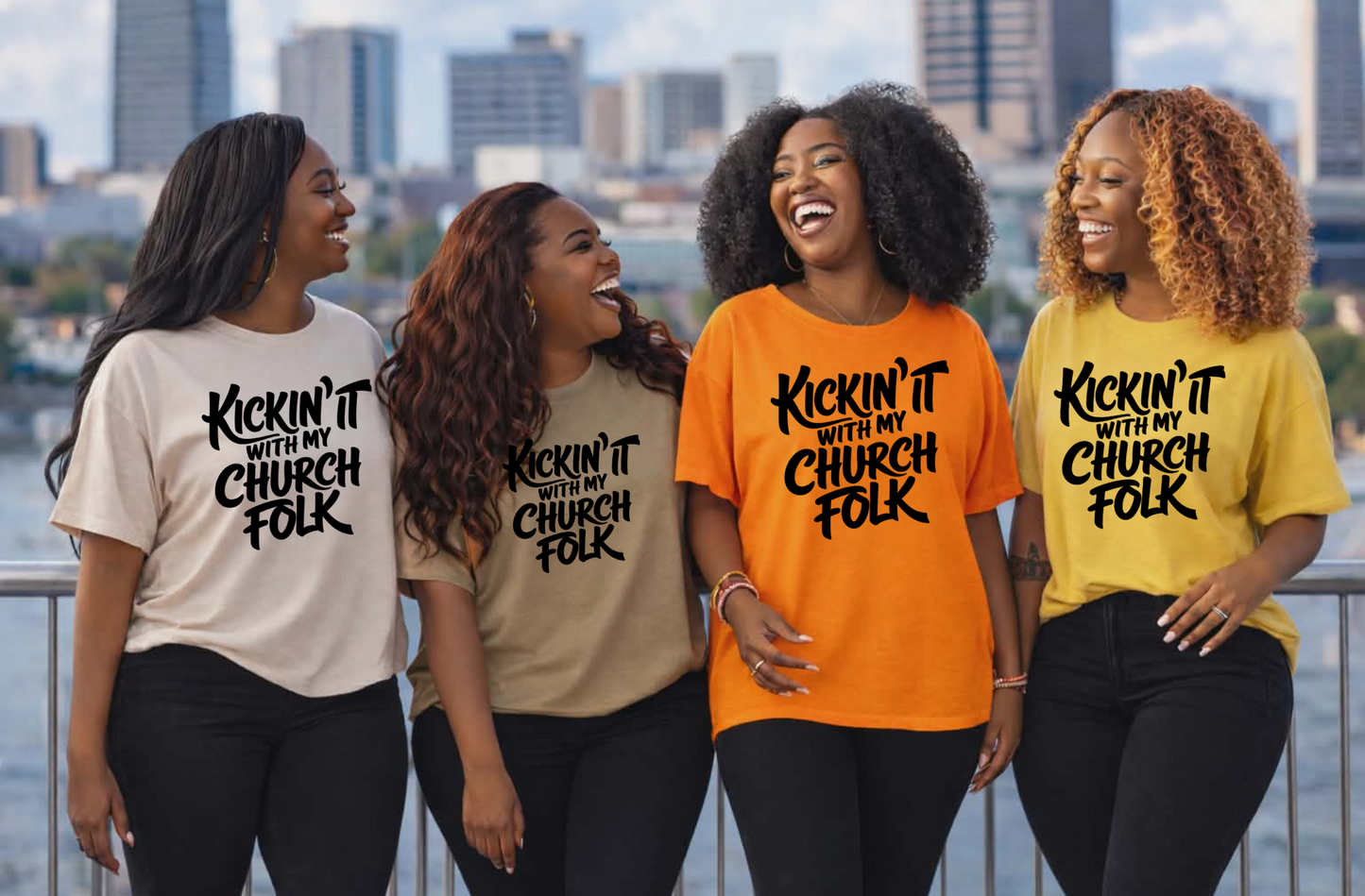 Kickin' It With my Church Folk Screen Print