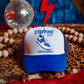 STEPPING INTO JUNETEENTH BLUE AND WHITE  DTF Hat  Transfer