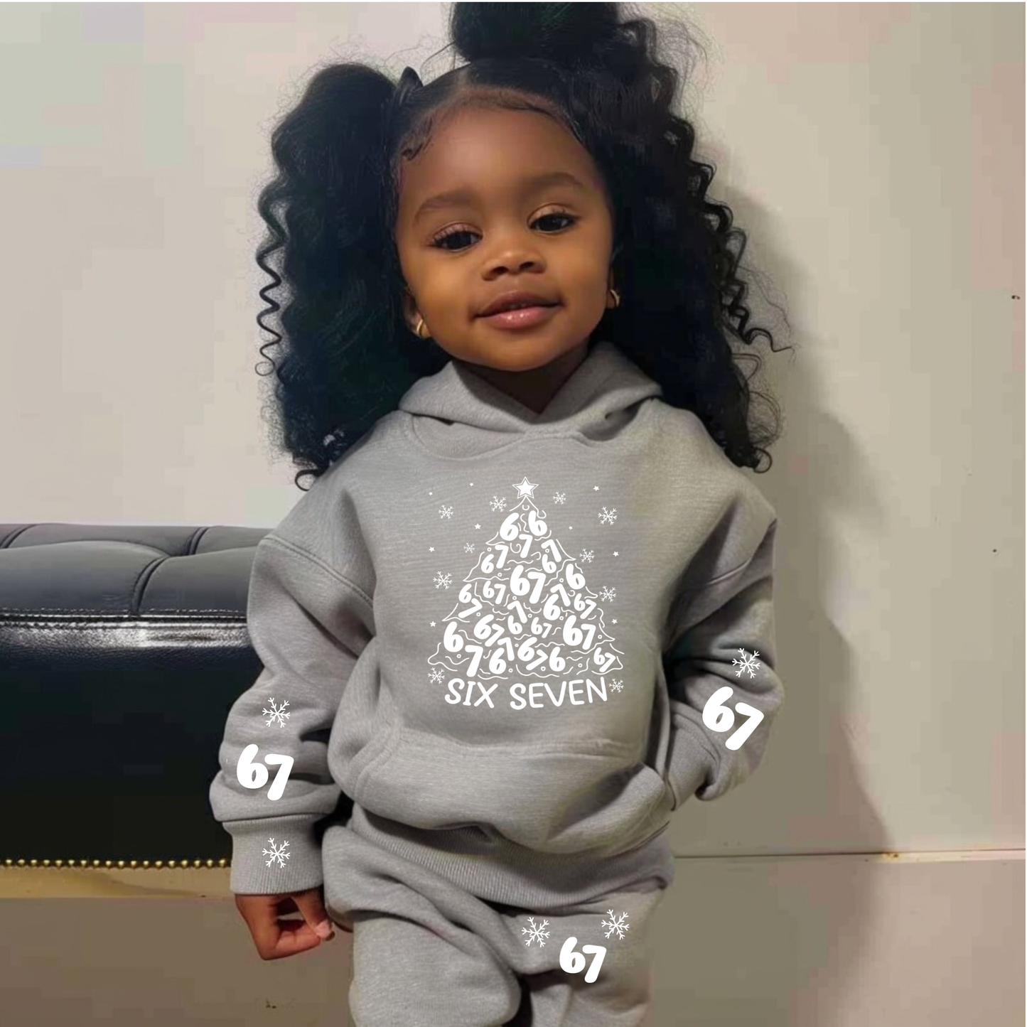 youth 67 Holiday Cheer with Sleeve Screen Print