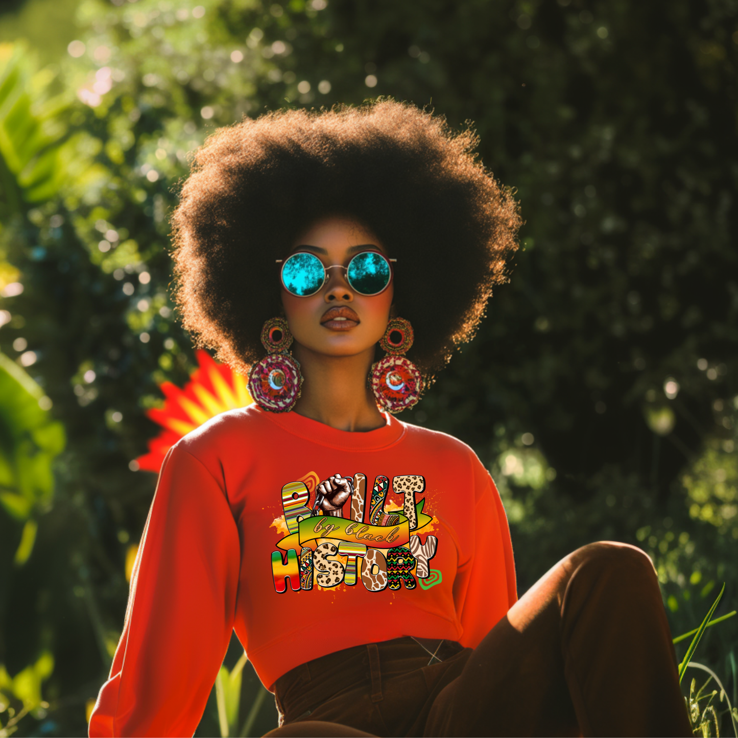 Built by Black History DTF Transfer