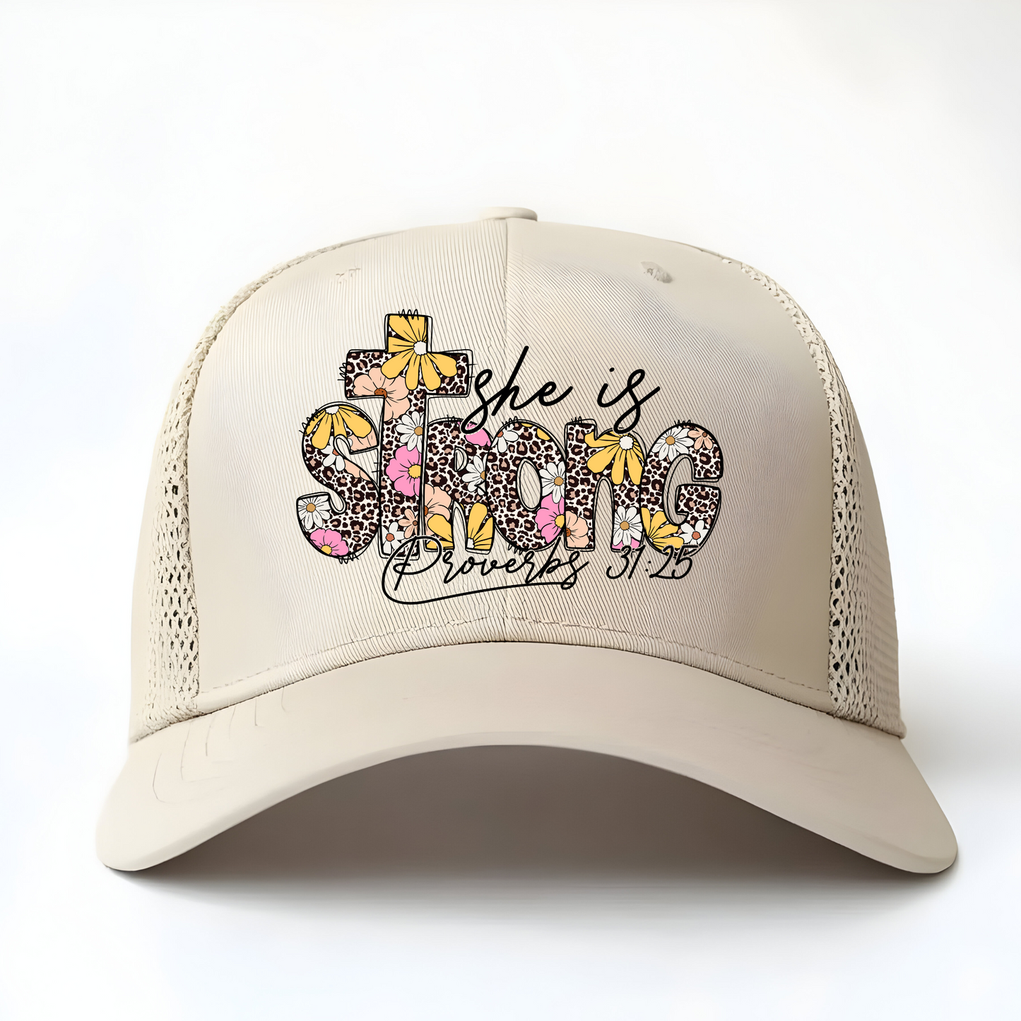 She is Strong 3 inch Hat Transfers