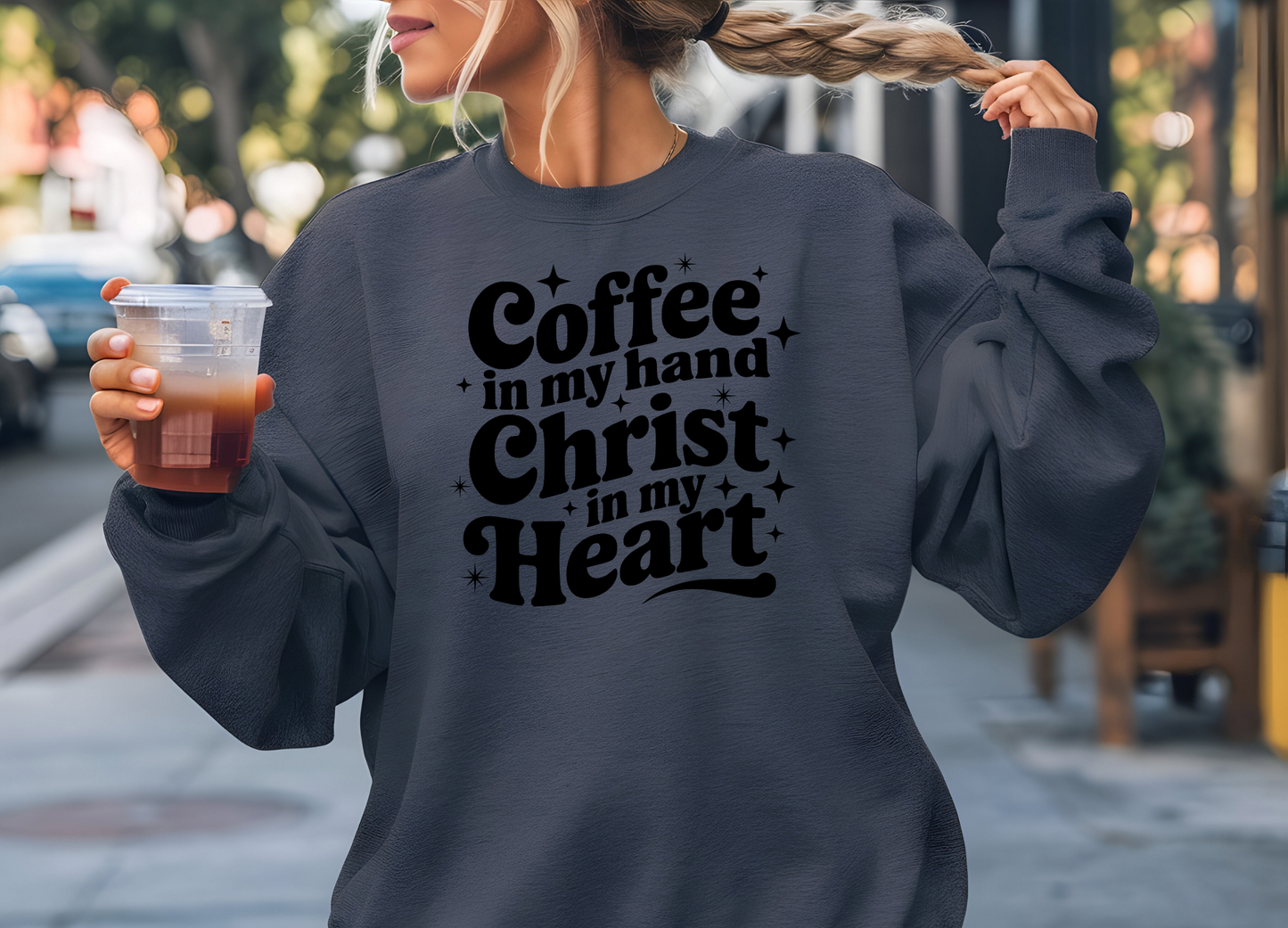 Coffee in my hands Christ in my Heart  Screen Prints